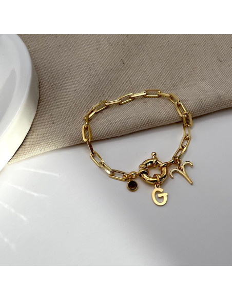 Sailor Initial & Zodiac Bracelet | Personalised Gifts | Malu Maiese Sailor Initial & Zodiac Bracelet | Personalised Gifts | Malu Maiese