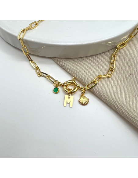 Initial & You Sailor Necklace | Personalised Necklace | Malu Maiese Initial & You Sailor Necklace | Personalised Necklace | Malu Maiese