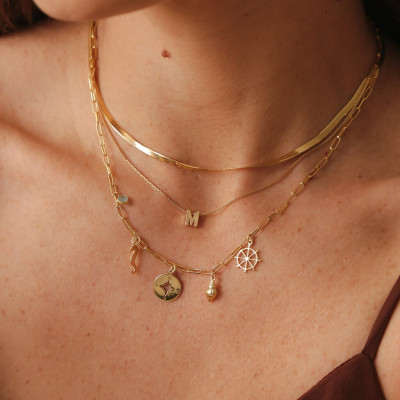 Collar del Mare | Collar corto con charms del mar | Malu Maiese