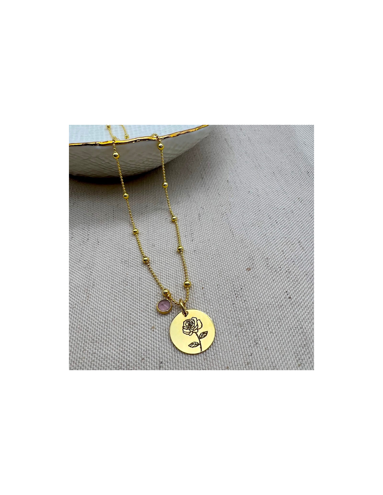 Birth Flowers Necklace | Personalise Necklace | Malu Maiese