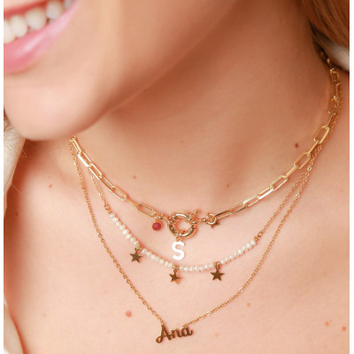 Colar Aço My Name | Colar Nome Personalizado em Aço | Malu Maiese 2