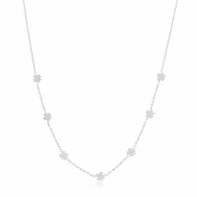 Clover Steel Necklace | Clover Short Necklace| Malu Maiese 2