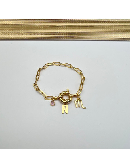 Sailor Initial & Zodiac Bracelet | Personalised Gifts | Malu Maiese Sailor Initial & Zodiac Bracelet | Personalised Gifts | Malu Maiese