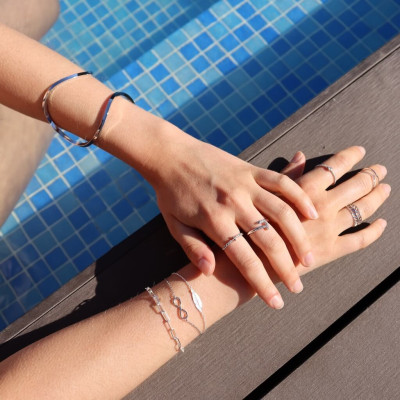 Sterling Silver Infinity Bracelet | Infinity Bracelet | Malu Maiese 2