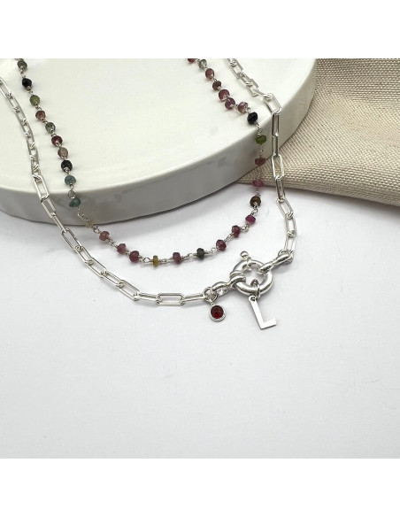 Pack Colar Boia Initials & Choker Turmalina | Malu Maiese Pack Colar Boia Initials & Choker Turmalina | Malu Maiese