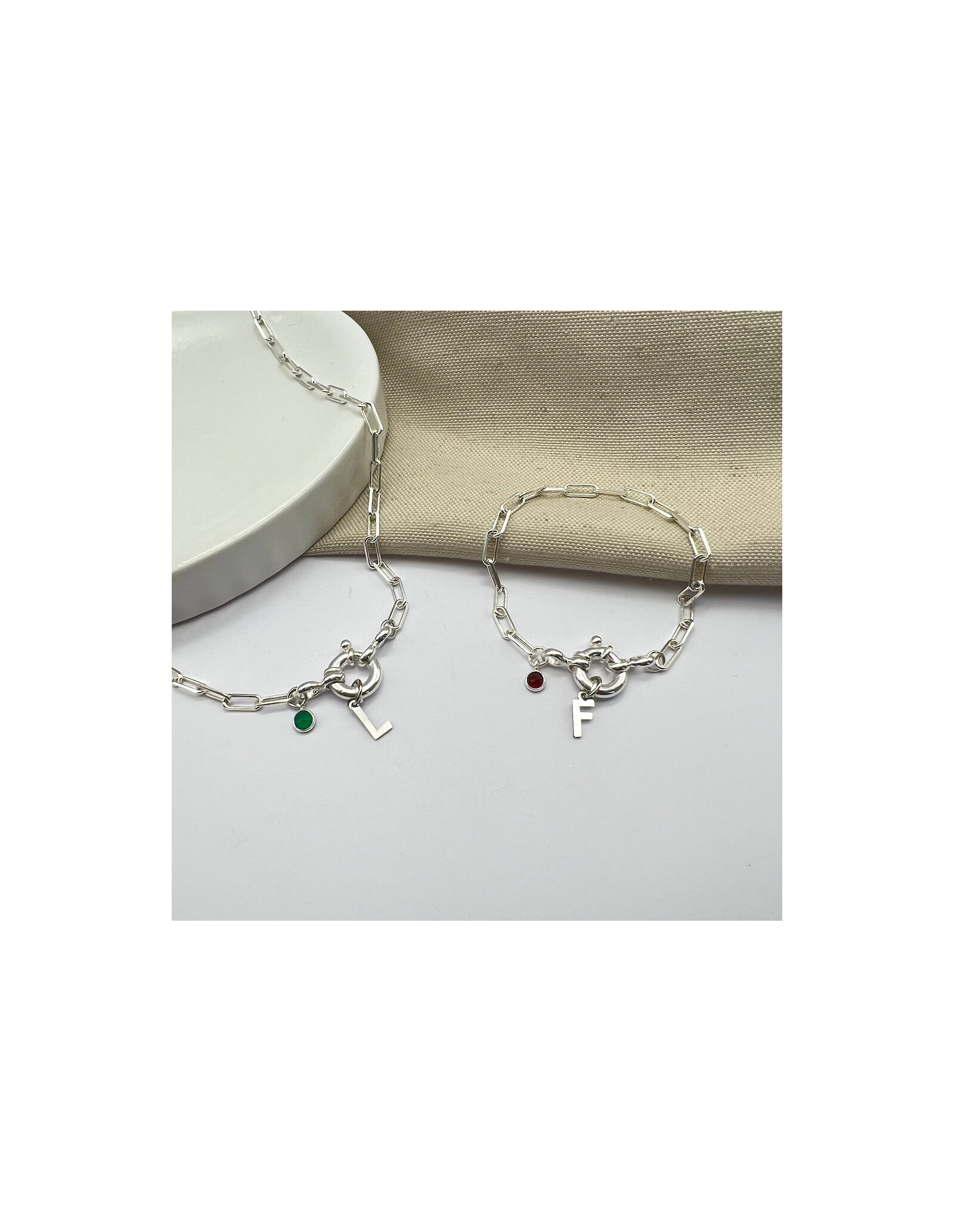 Pack Colar & Pulseira Boia Initials PRATA | Malu Maiese