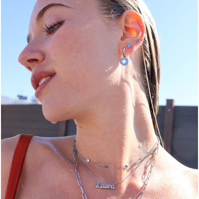 Polar Star Steel Hoop Earrings | Steel Hoop Earrings | Malu Maiese 2