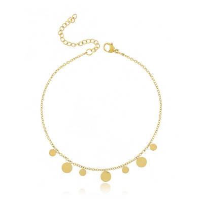 Little Medals Steel Anklet | Waterproof Anklet | Malu Maiese 2