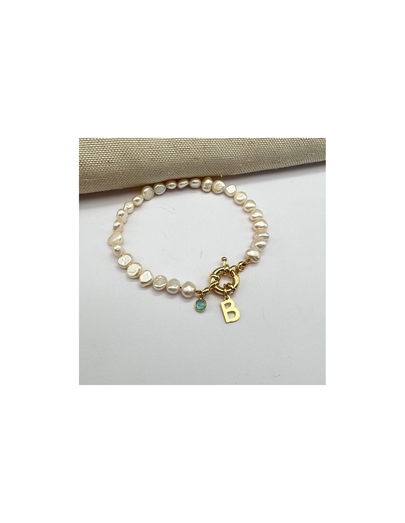 Pearls Sailor Initials Bracelet | Personalised Bracelets | Malu Maiese