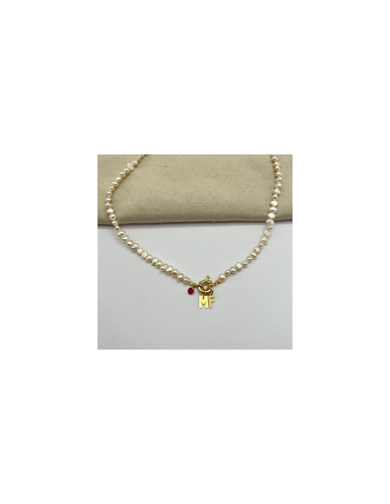 Colar Boia Two Initials Pearls | Colar Personalizado | Malu Maiese