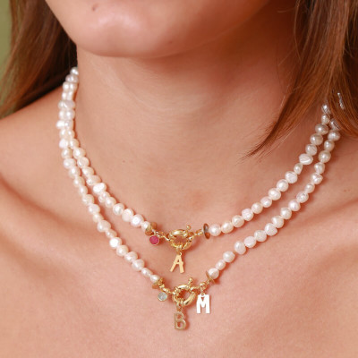 Colar Boia Initials Pearls | Colar Personalizado | Malu Maiese 2
