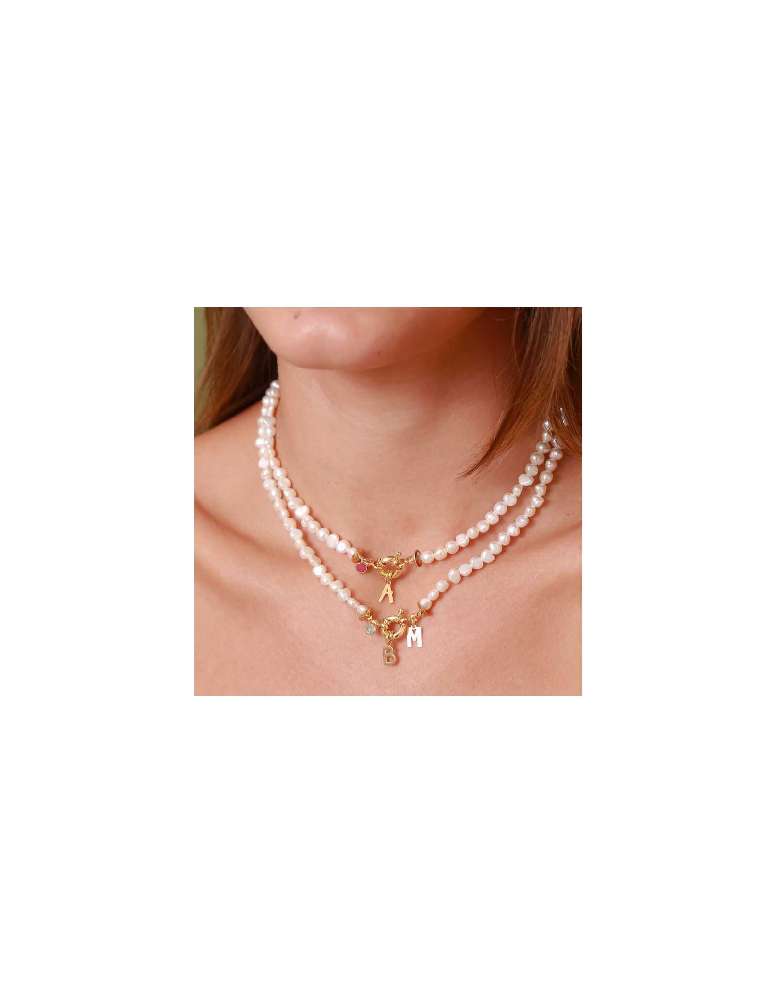 Colar Boia Initials Pearls | Colar Personalizado | Malu Maiese