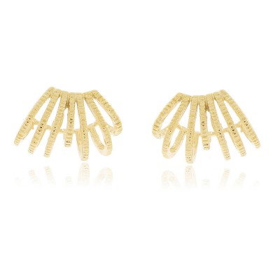 Exclusive design earring, golden plated.