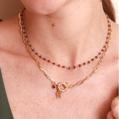 Pack Collares Marinera Initials & Frutta Granate | Malu Maiese 2
