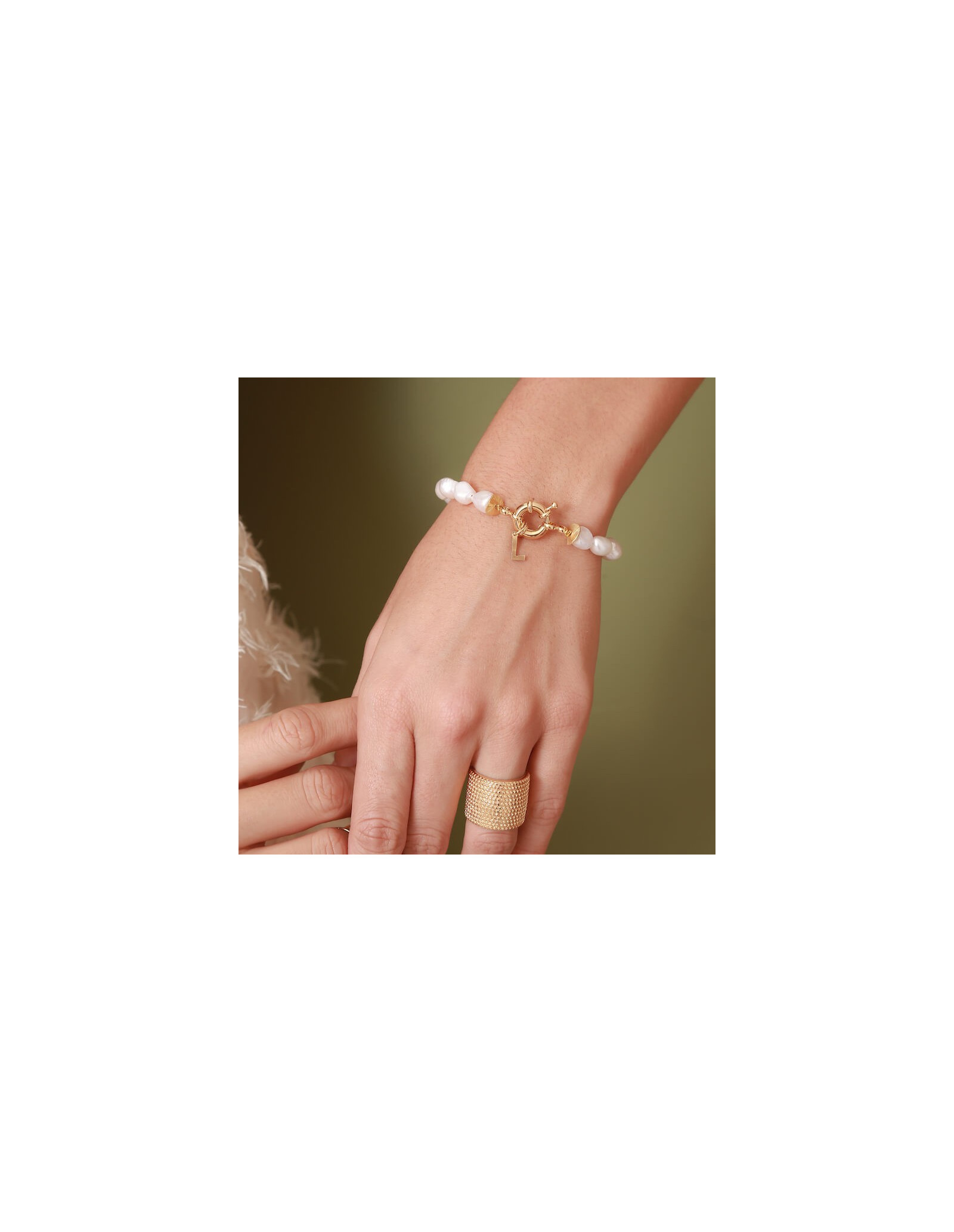 Pack Colar & Pulseira Boia Initials Baroque Pearls | Malu Maiese
