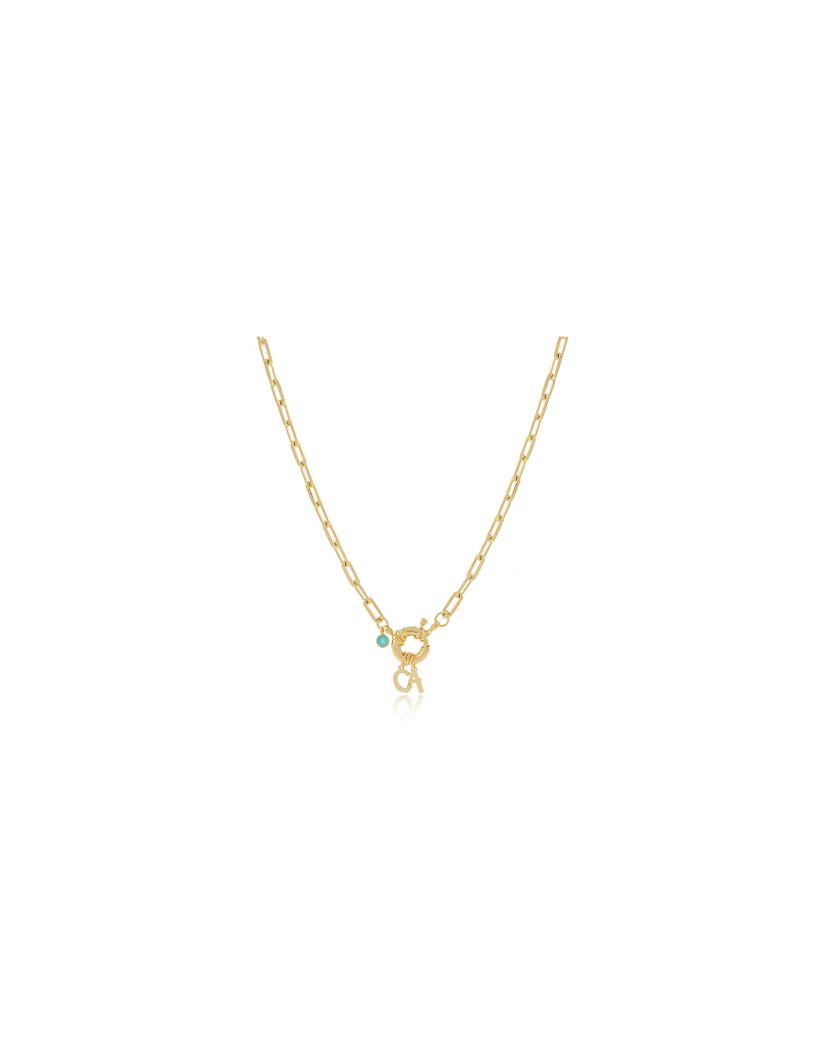 Two Initials Sailor Necklace | Personalised Necklaces | Malu Maiese