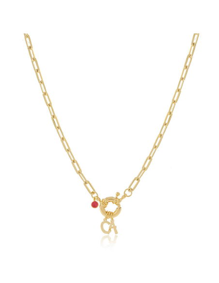 Two Initials Sailor Necklace | Personalised Necklaces | Malu Maiese Two Initials Sailor Necklace | Personalised Necklaces | Malu Maiese