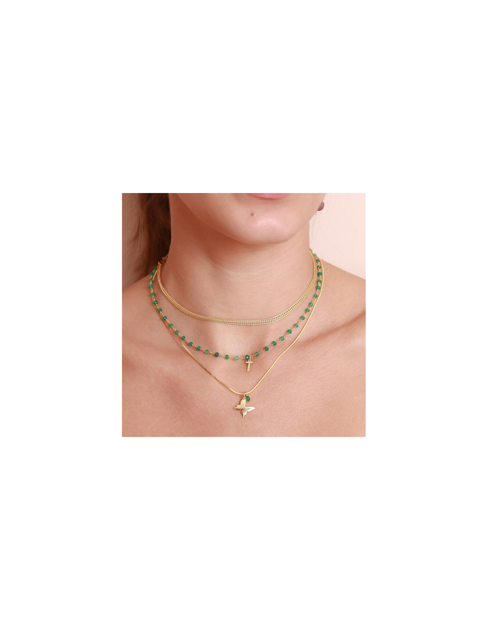 Stone Butterfly Necklace | Butterfly Necklaces | Malu Maiese