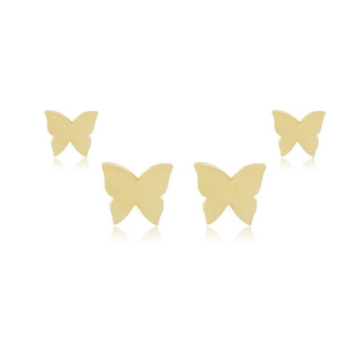 Pack Brinco Papillon | Pack com 2 Brincos Borboletas | Malu Maiese