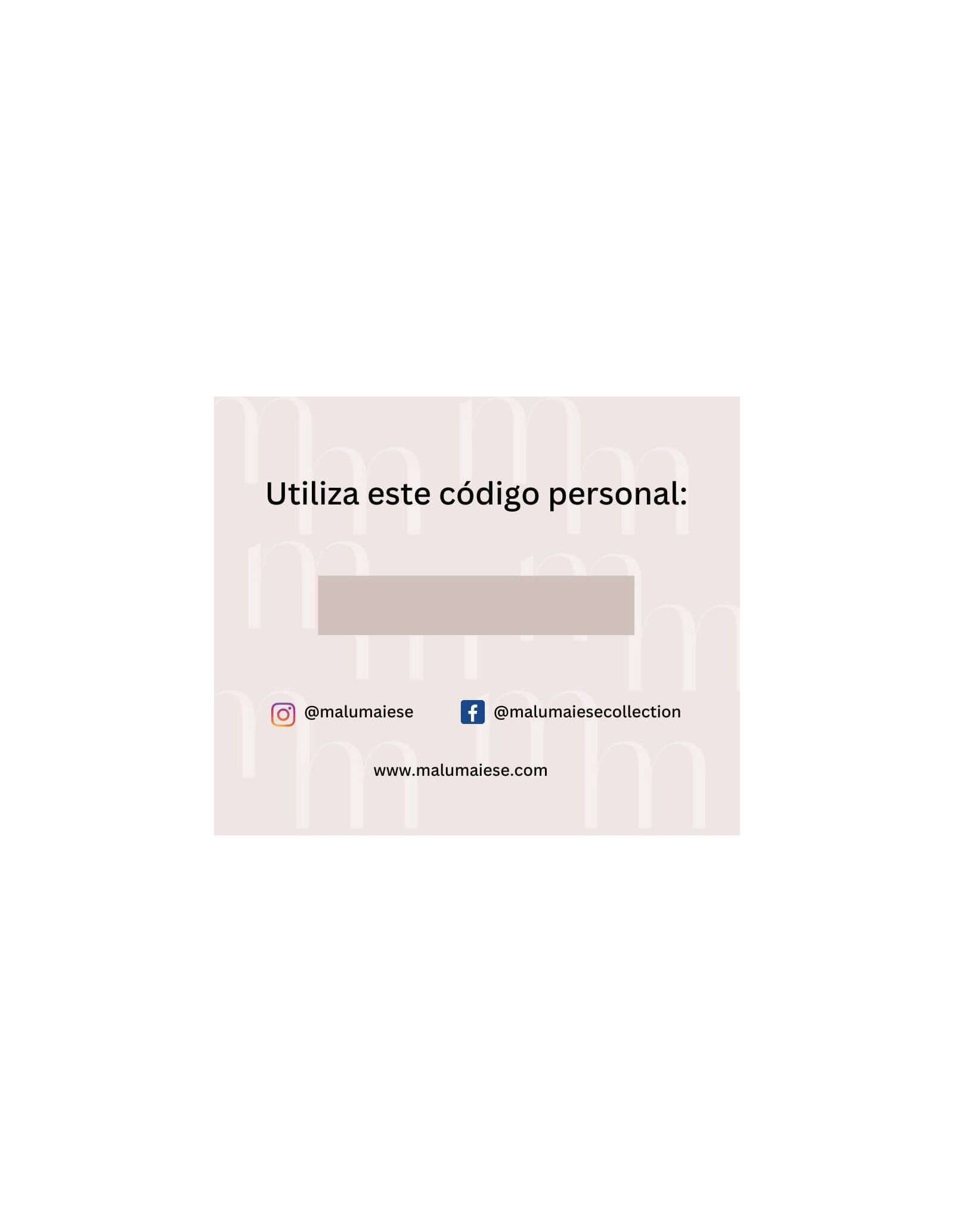 Cartão Presente Malu Maiese 30€