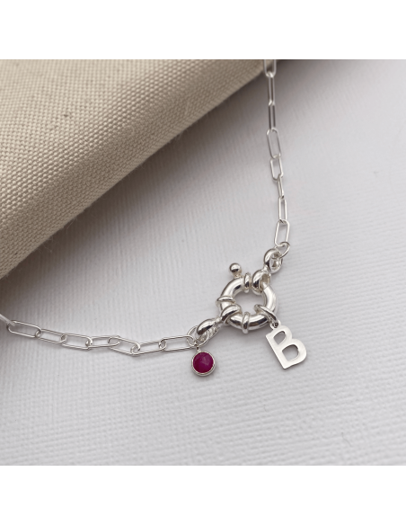 Colar Boia Initials Prata | Colar Personalizado Prata | Malu Maiese Colar Boia Initials Prata | Colar Personalizado Prata | Malu Maiese