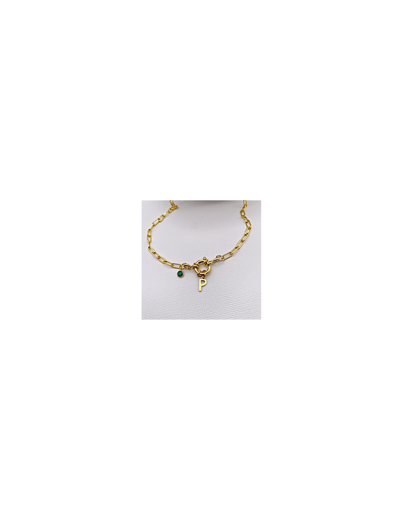 Collar Marinera Initials Plata | Collar con Letra Plata | Malu Maiese