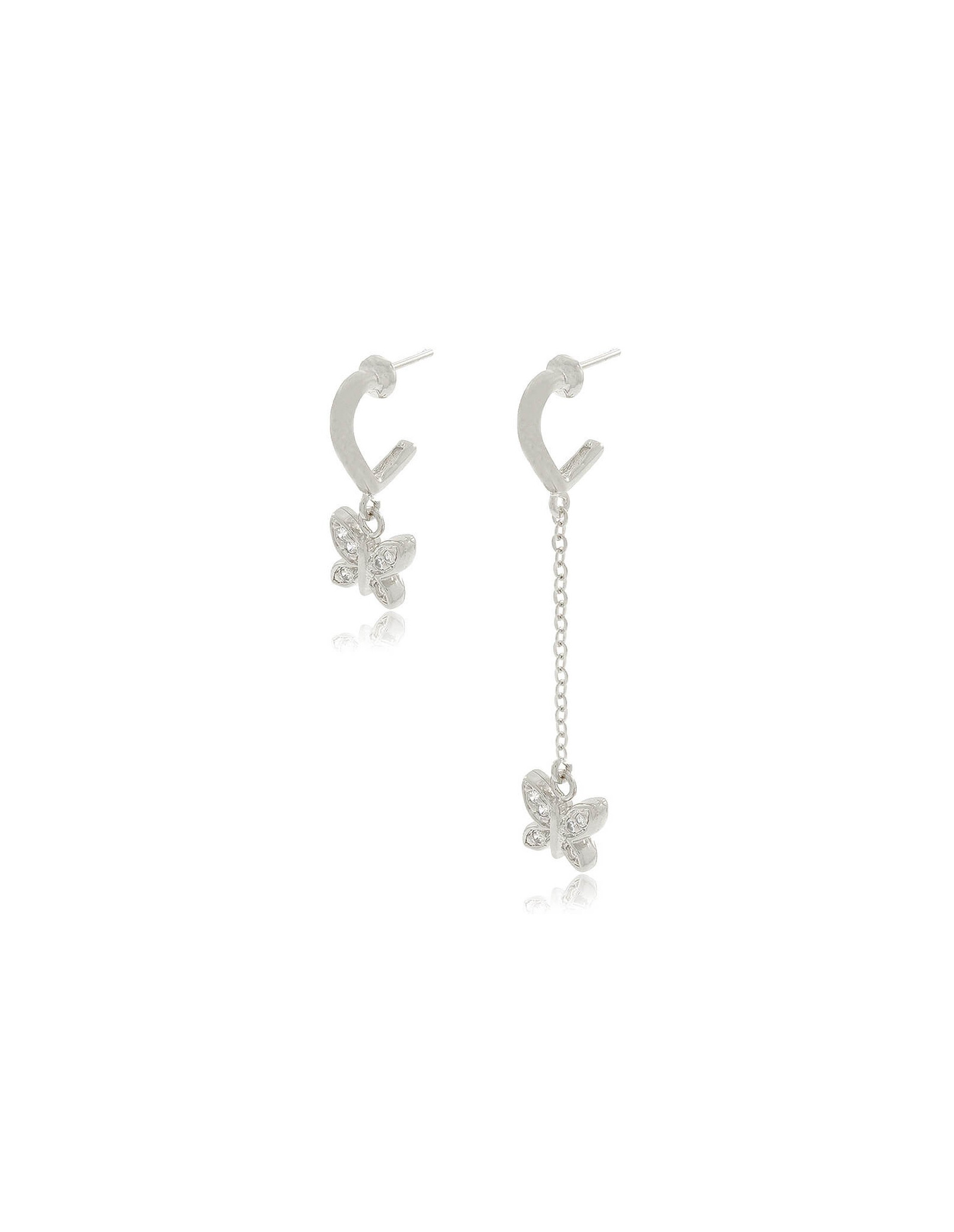 Brinco Papillon Brilho | Brinco Mariposa Zirconia | Malu Maiese