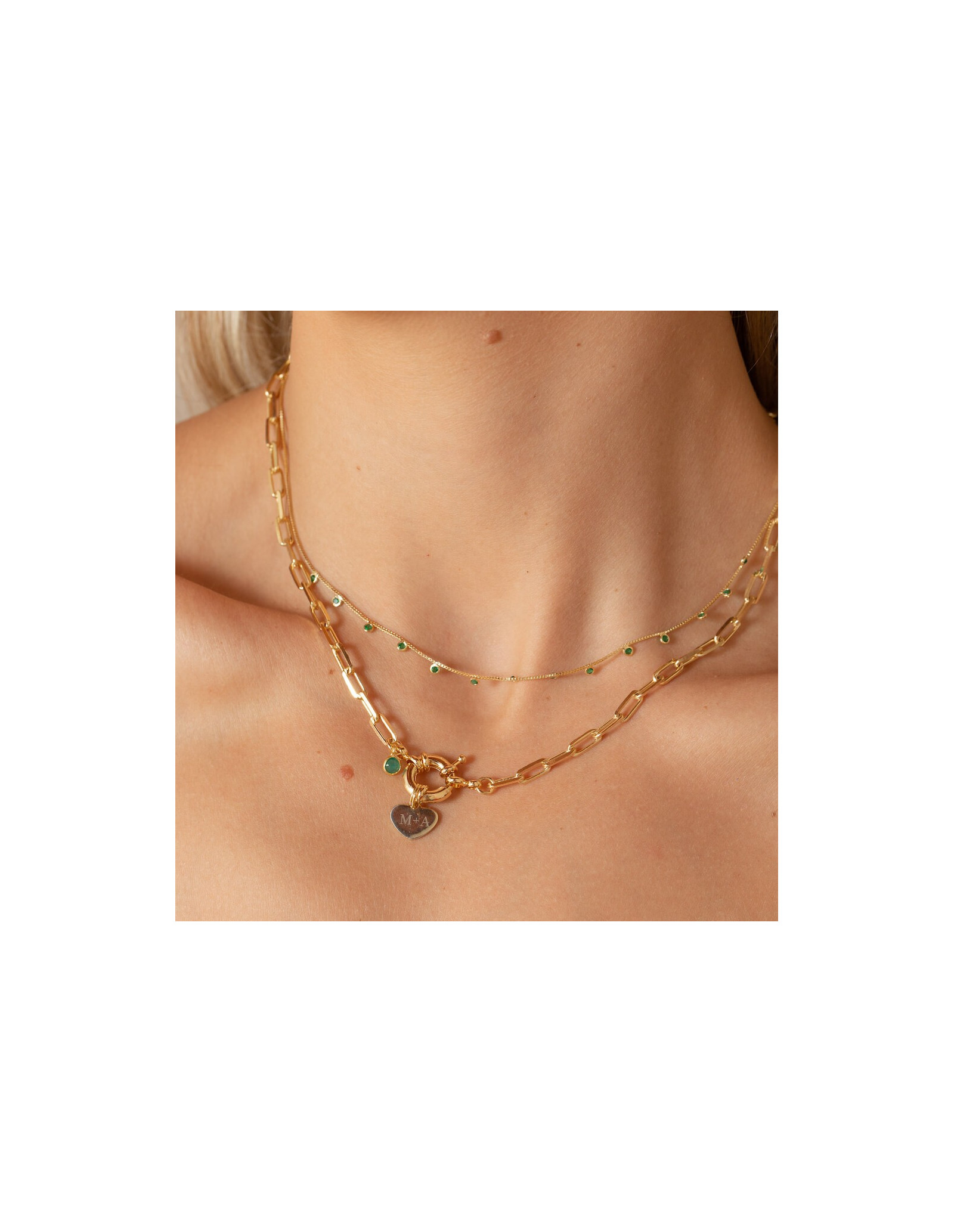 Collar Marinera Corazón | Personalizado Grabado Corazón | Malu Maiese