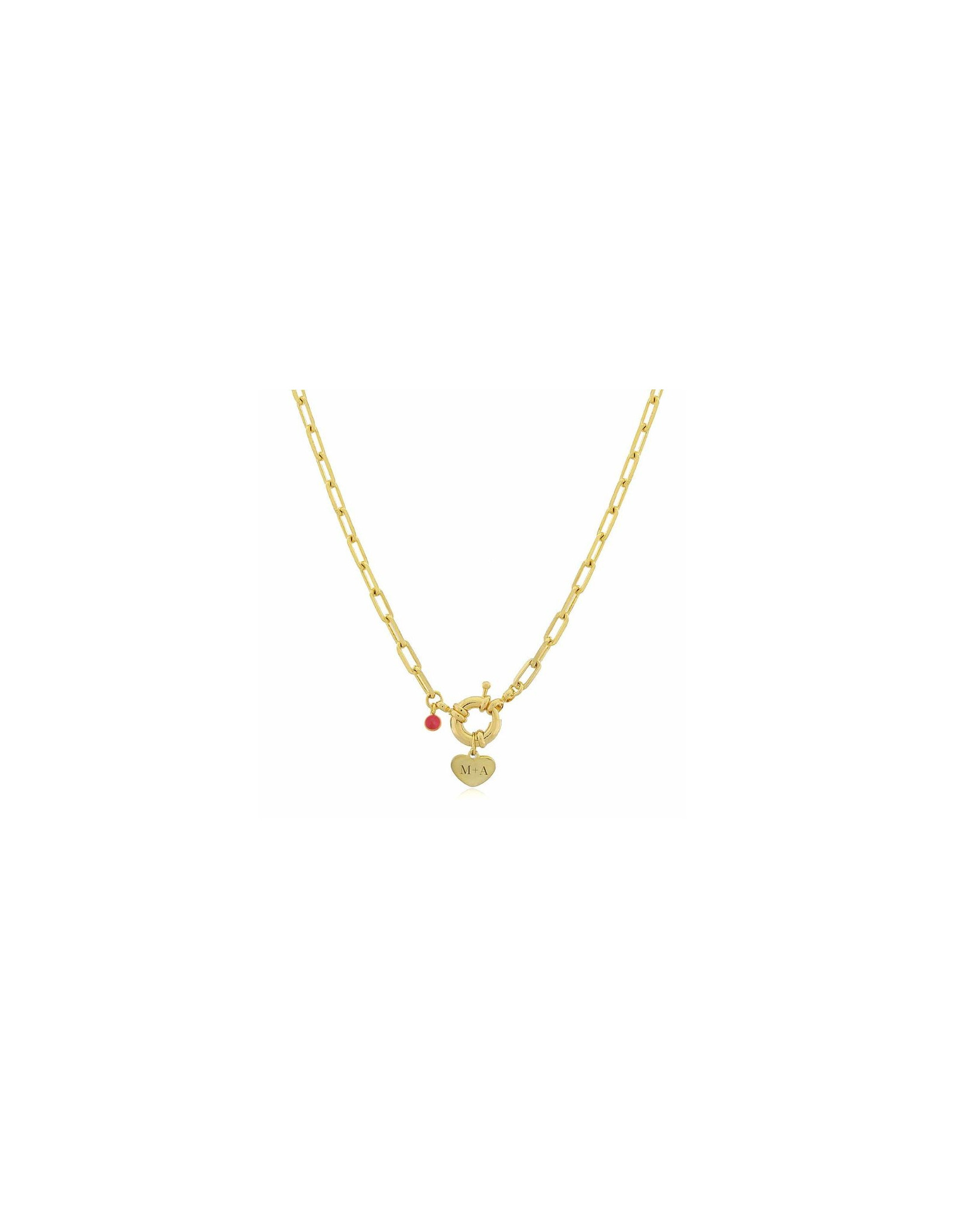 Collar Marinera Corazón | Personalizado Grabado Corazón | Malu Maiese