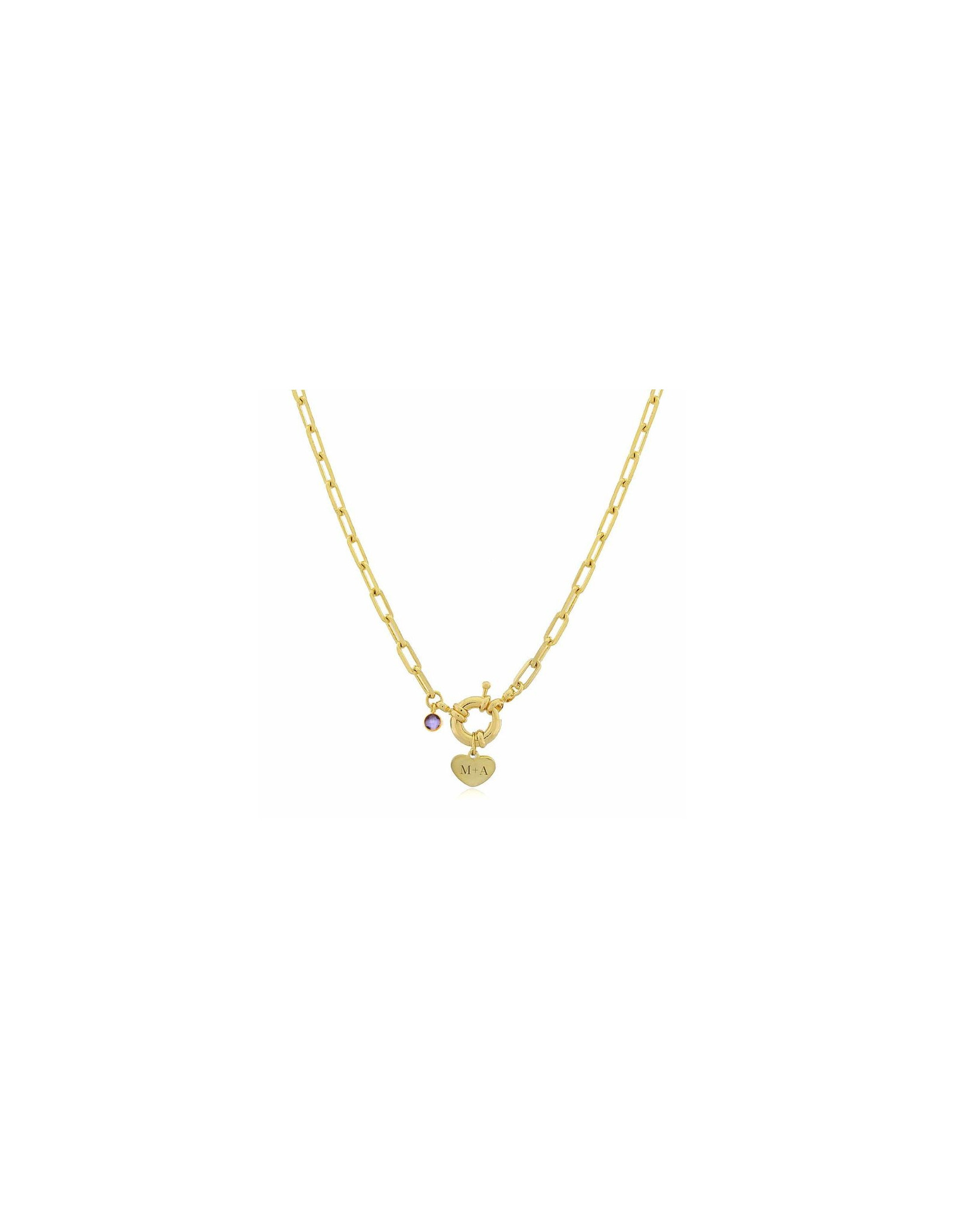 Collar Marinera Corazón | Personalizado Grabado Corazón | Malu Maiese