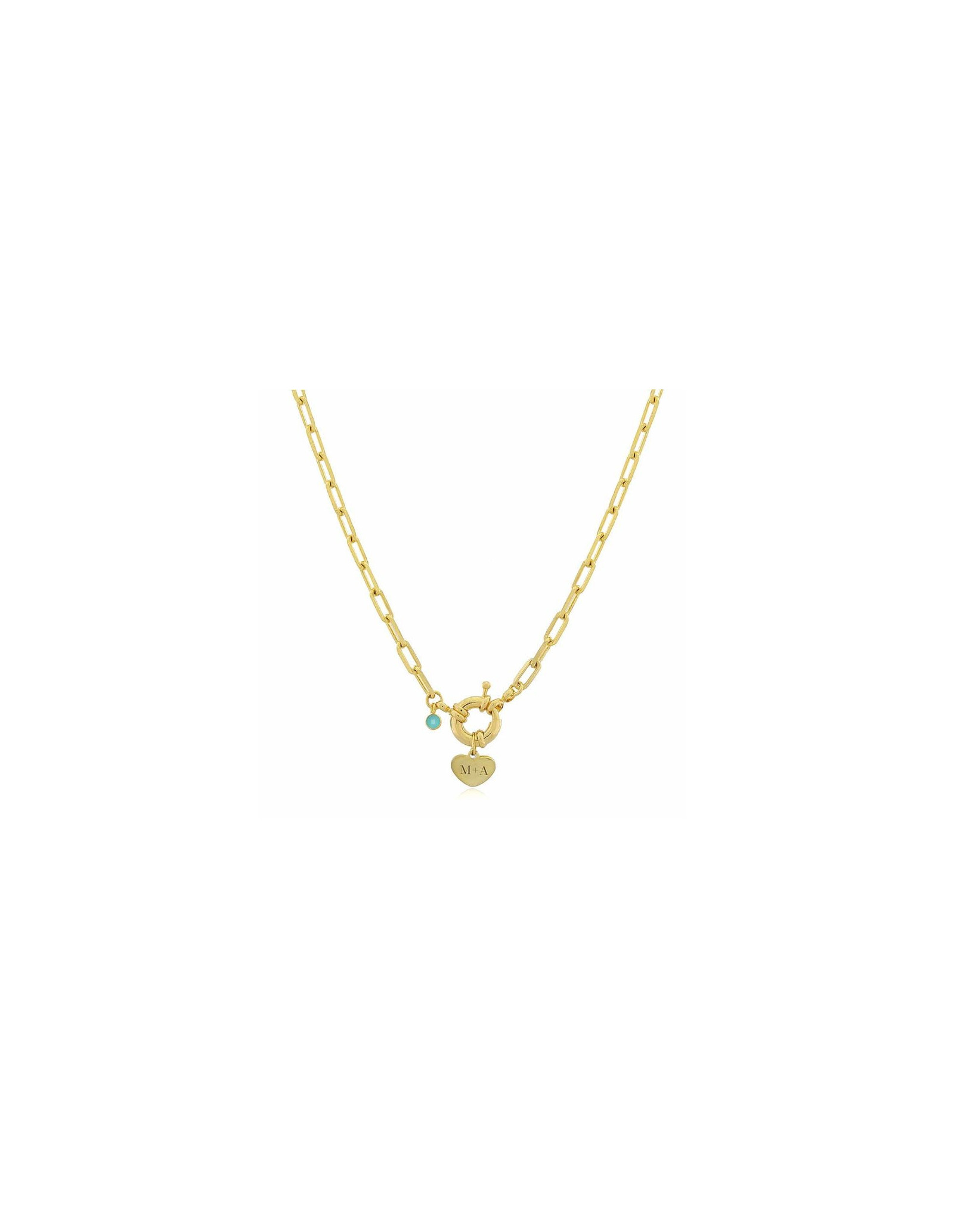 Collar Marinera Corazón | Personalizado Grabado Corazón | Malu Maiese
