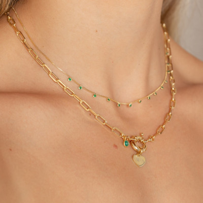 Collar Marinera Corazón | Personalizado Grabado Corazón | Malu Maiese 2