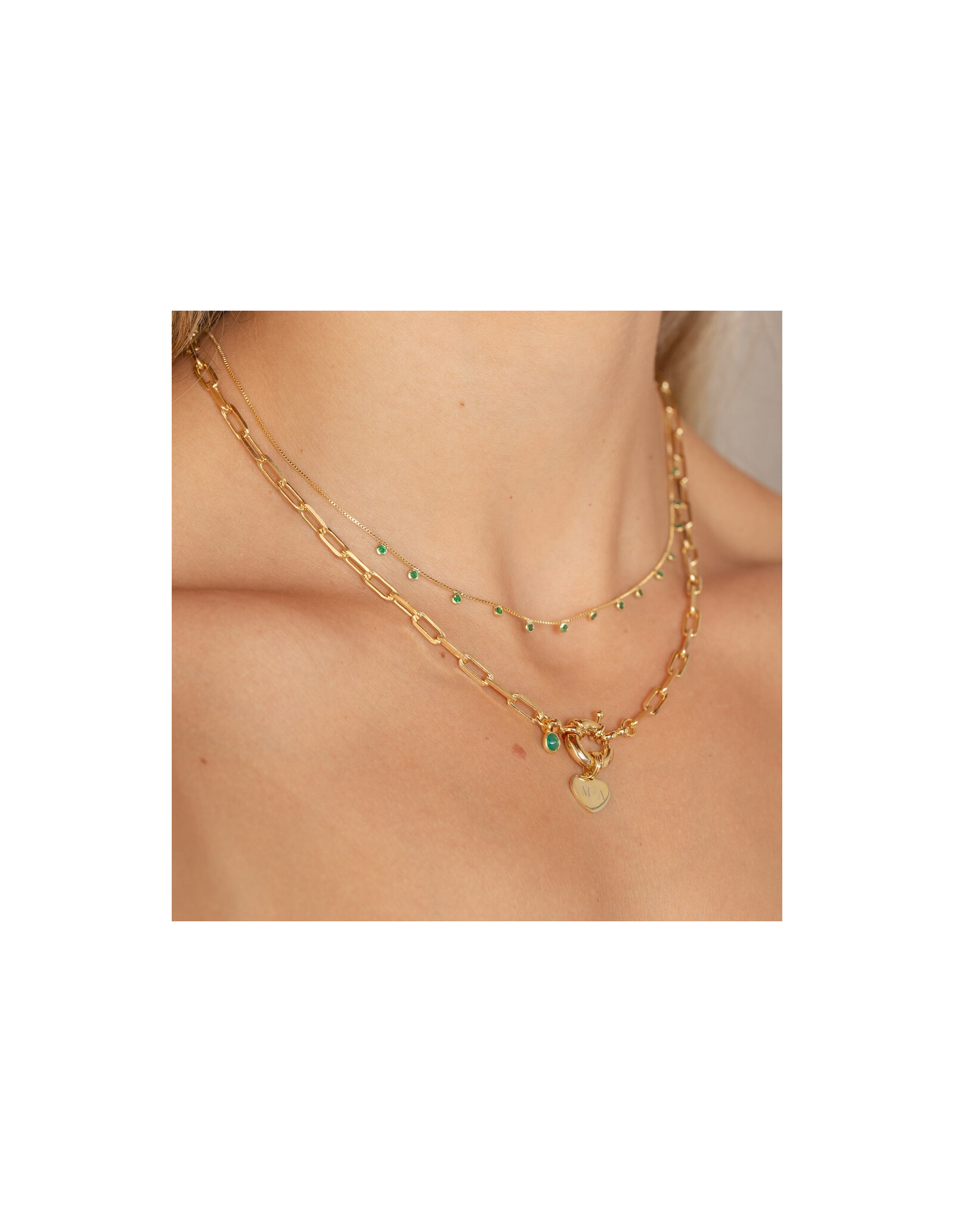 Collar Marinera Corazón | Personalizado Grabado Corazón | Malu Maiese
