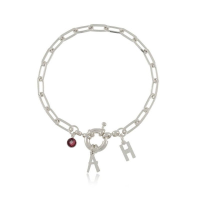 Pulsera Marinera Two Initials | Pulseras con Letras | Malu Maiese 2