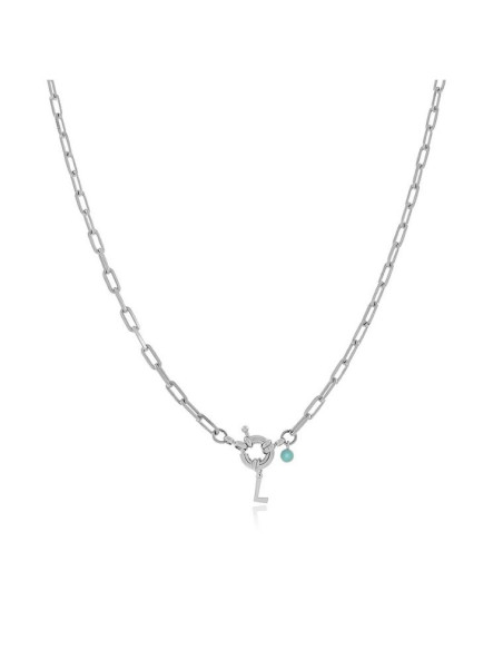 Collar Marinera Initials Plata | Collar con Letra Plata | Malu Maiese Collar Marinera Initials Plata | Collar con Letra Plata | Malu Maiese