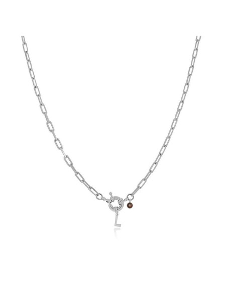 Collar Marinera Initials Plata | Collar con Letra Plata | Malu Maiese Collar Marinera Initials Plata | Collar con Letra Plata | Malu Maiese