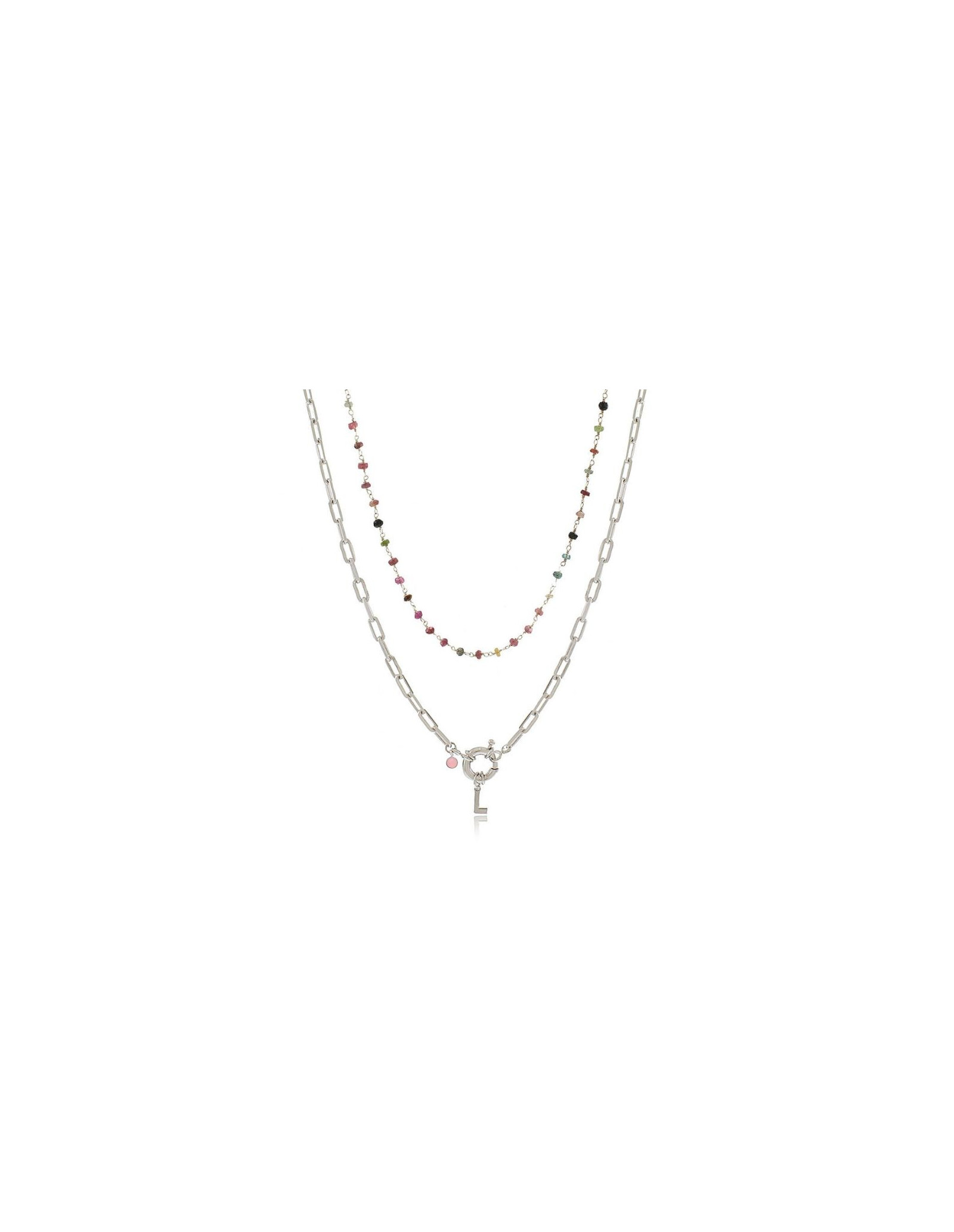 Pack Colar Boia Initials & Choker Turmalina | Malu Maiese