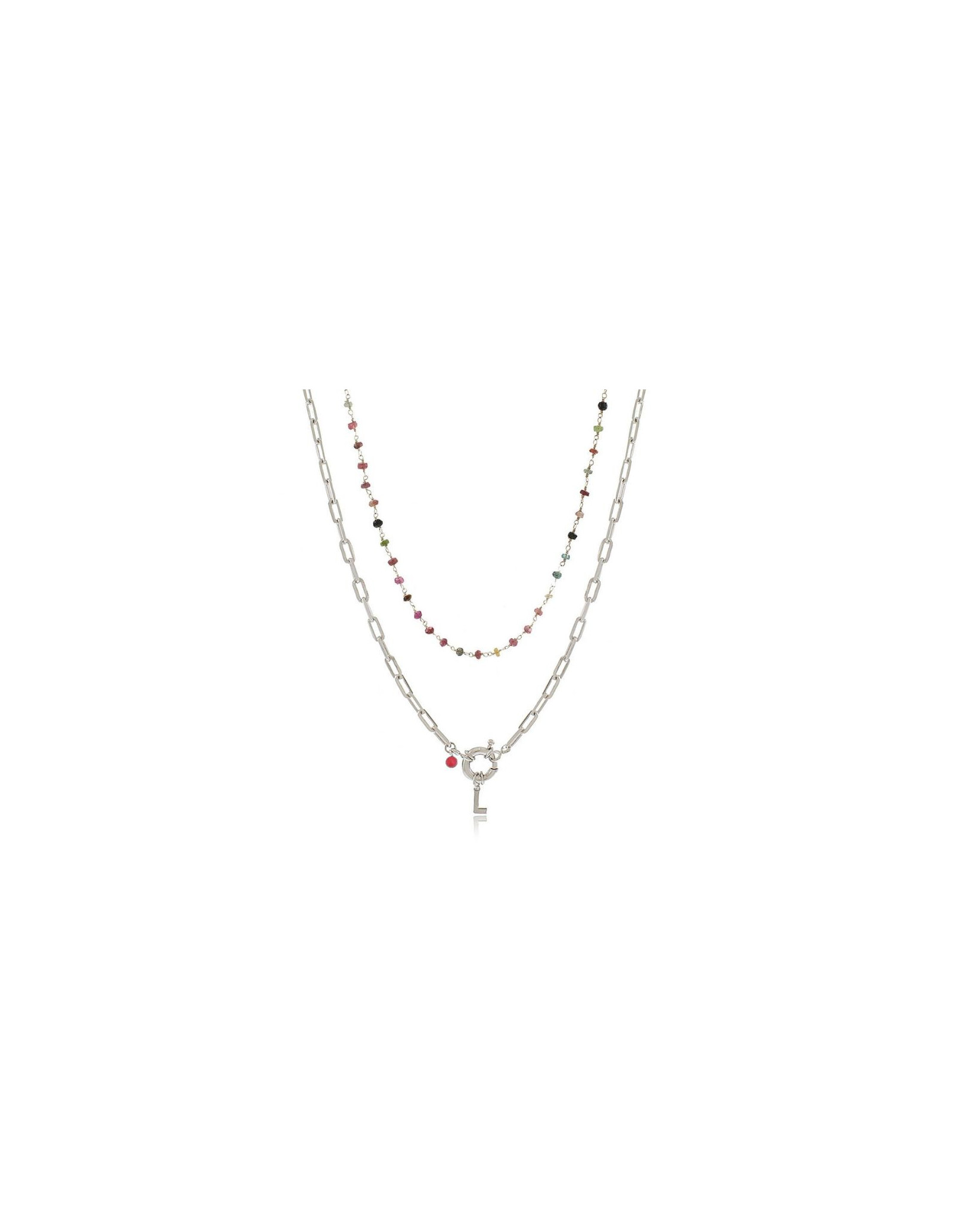Pack Collar Marinera Initials & Choker Turmalina | Malu Maiese