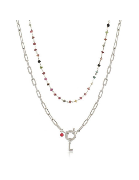 Pack Colar Boia Initials & Choker Turmalina | Malu Maiese Pack Colar Boia Initials & Choker Turmalina | Malu Maiese