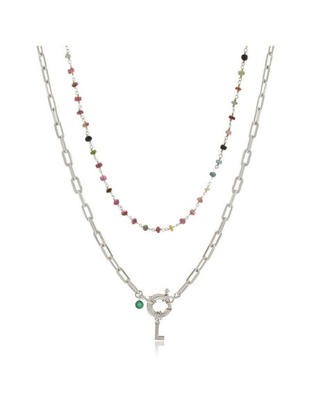 Pack Colar Boia Initials & Choker Turmalina | Malu Maiese Pack Colar Boia Initials & Choker Turmalina | Malu Maiese