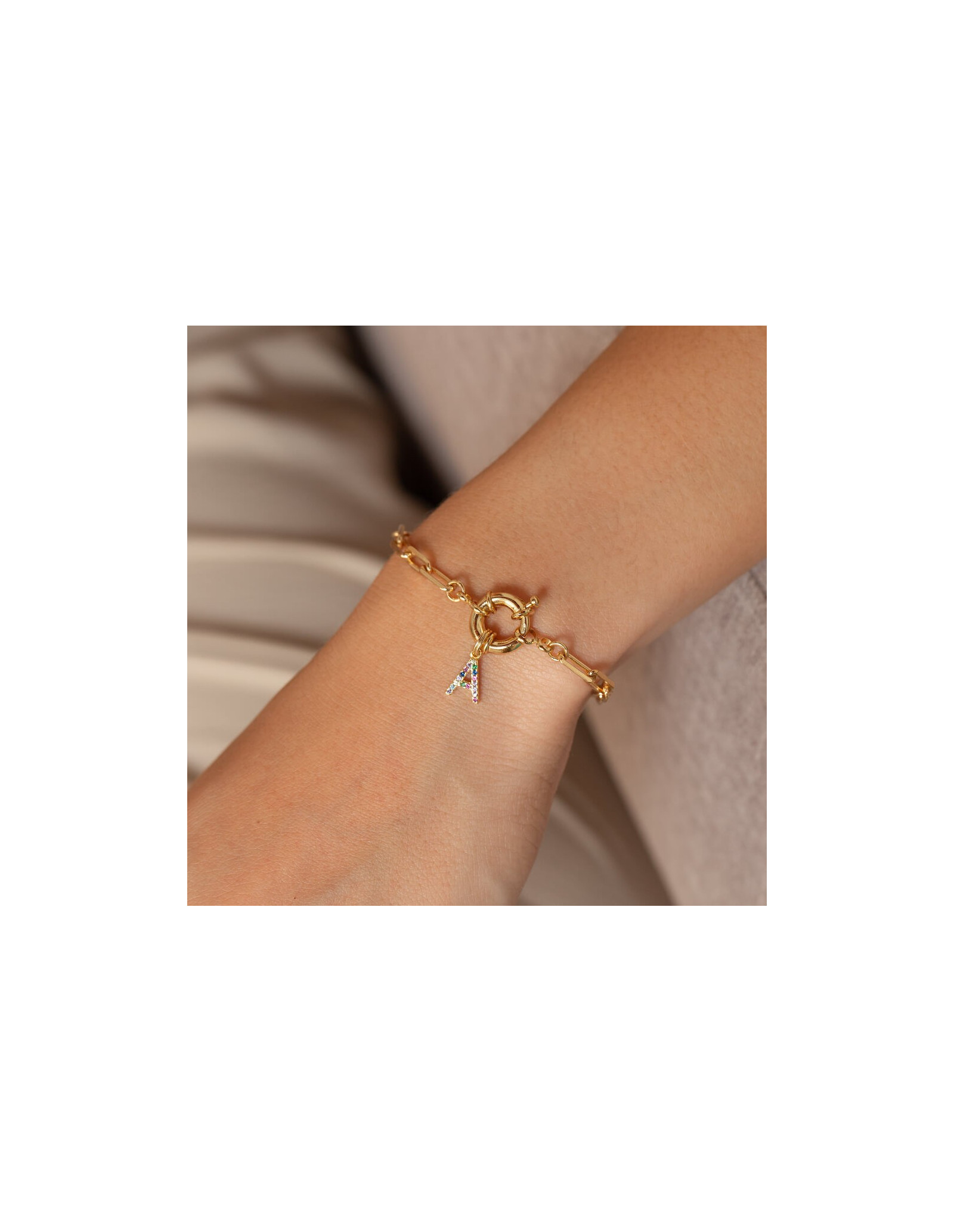 Colar Boia Initials Colours | Collar com Letra | Malu Maiese