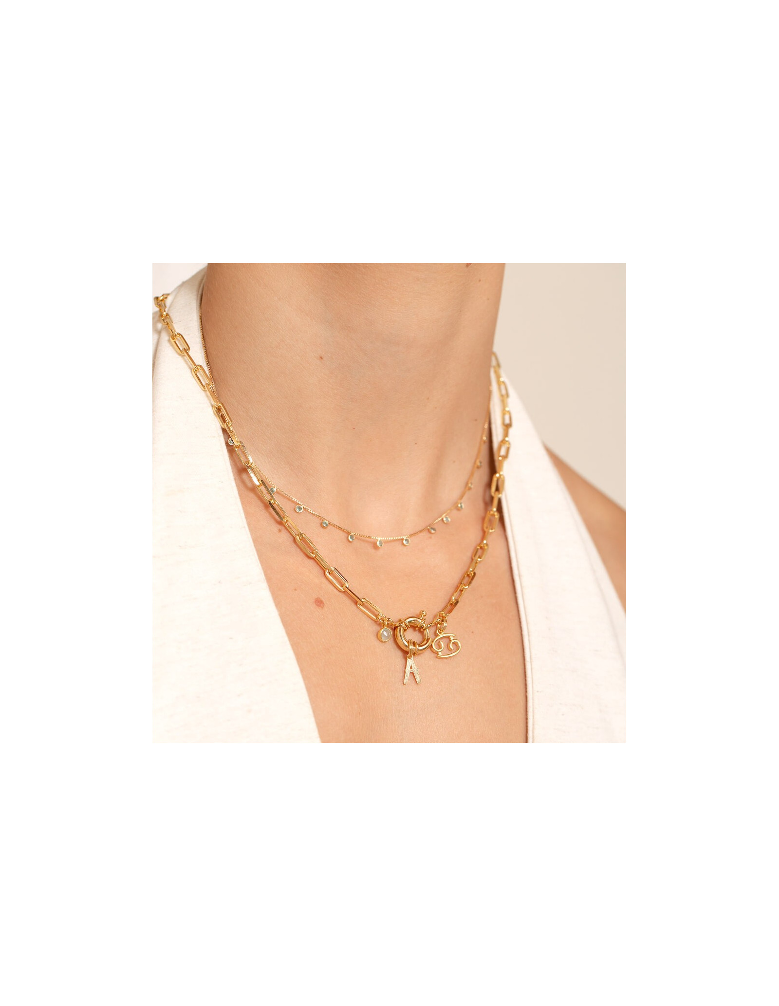 Initial & Zodiac Sailor Necklace | Personalised Necklace | Malu Maiese