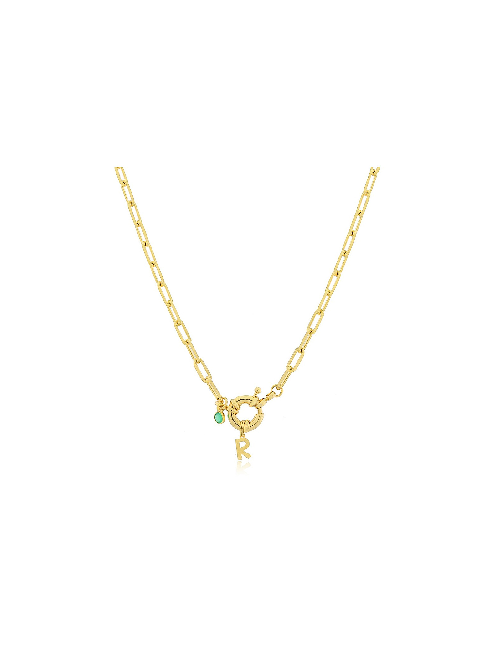 Collar Marinera Initials Plata | Collar con Letra Plata | Malu Maiese