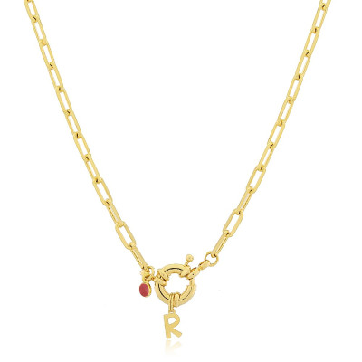 Initials Sailor Silver Necklace | Personalised Necklace | Malu Maiese 2