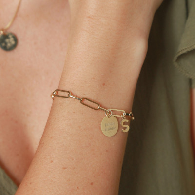 Pulseira Plaque Initials | Pulseira Personalizada | Malu Maiese 2