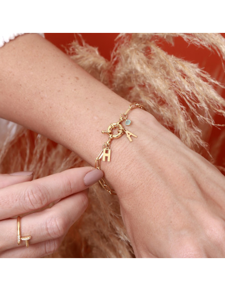Pulseira Boia Two Initials | Pulseiras Personalizadas | Malu Maiese Pulseira Boia Two Initials | Pulseiras Personalizadas | Malu Maiese