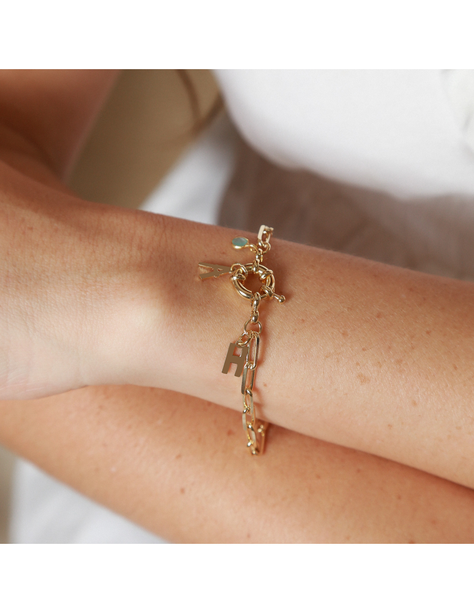 Pulseira Boia Two Initials | Pulseiras Personalizadas | Malu Maiese