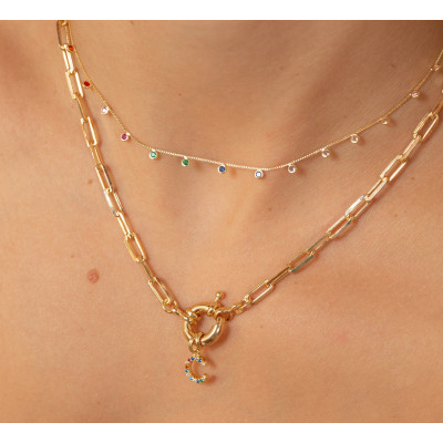 Initials Colours Sailor Necklace | Necklace with Letter | Malu Maiese 2