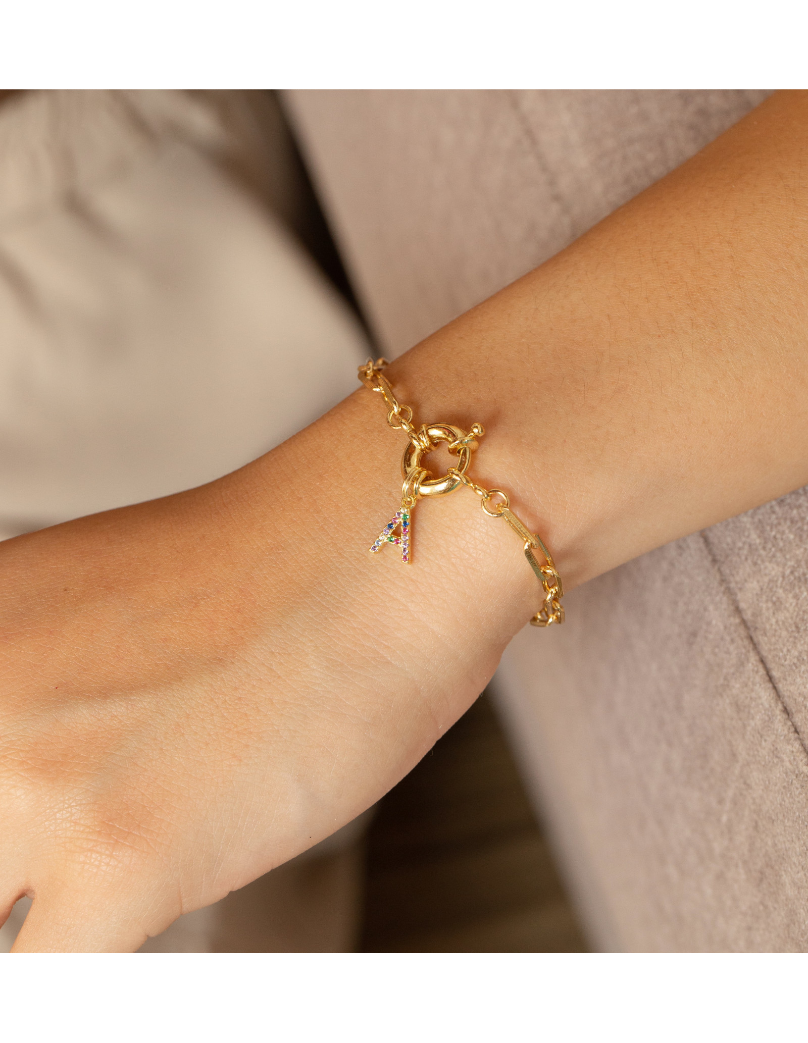 Colar Boia Initials Colours | Colar com Letra | Malu Maiese