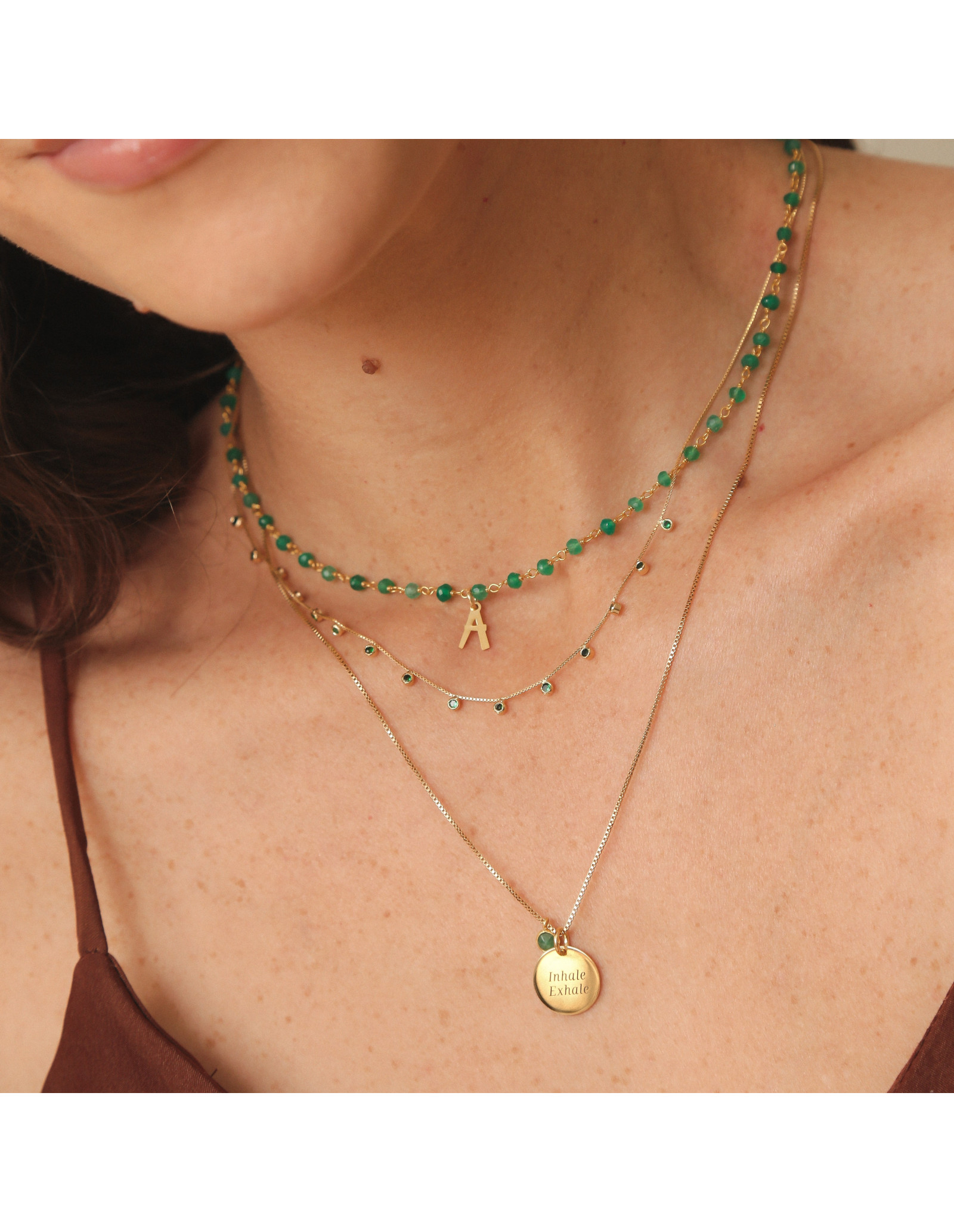 Collar Plaque Stone | Collares Personalizados | Malu Maiese